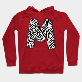 Zebra Letter M Hoodie